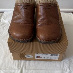 UGG Chestnut Leather Slip-On Footwear